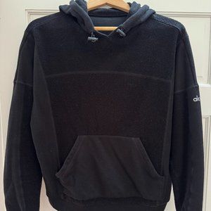 Black ALO Yoga fleece hoodie size small!